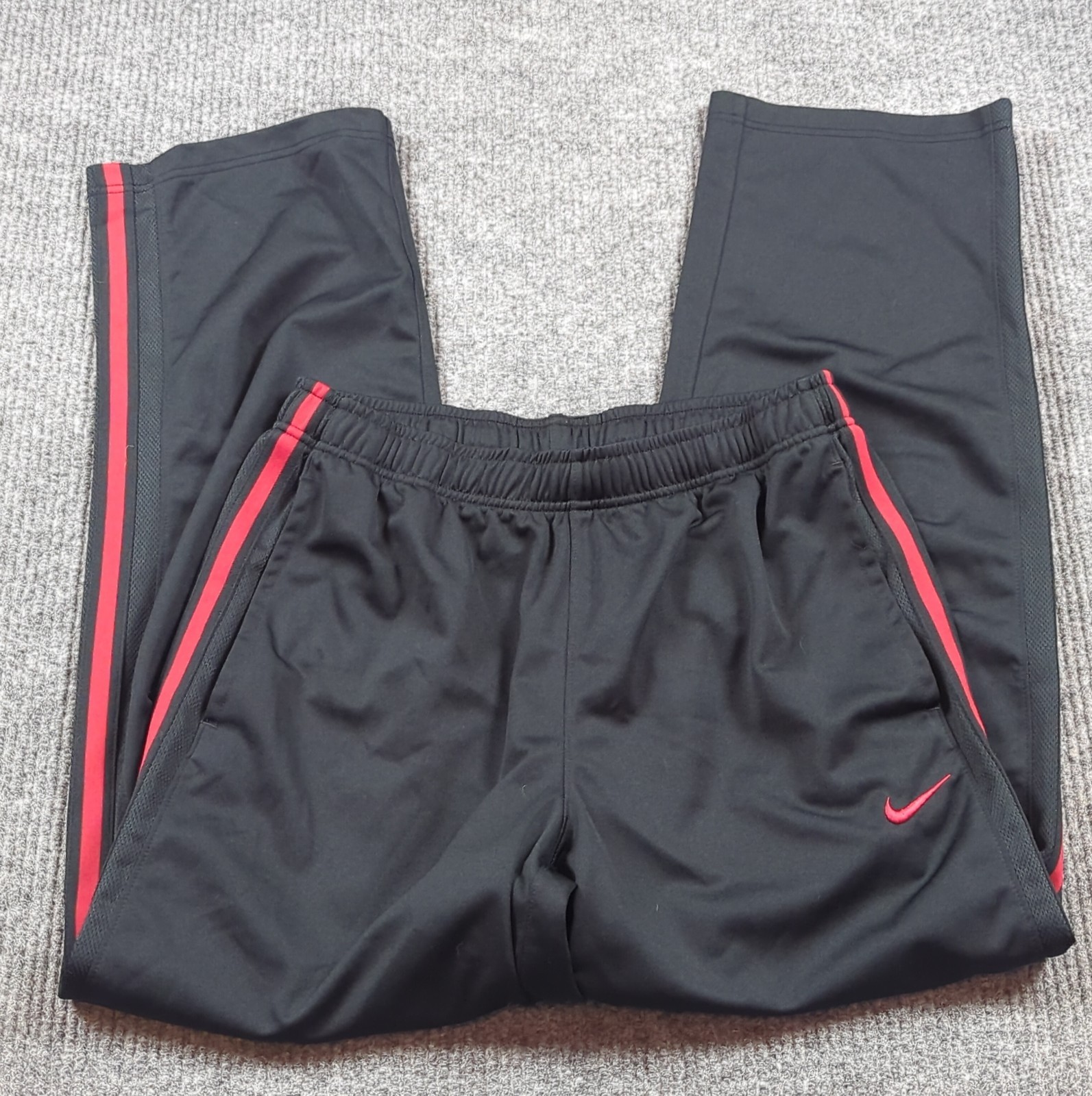 Nike Pants Mens Large Black Track Atheltic Running Dri Fit Lounge Sweat