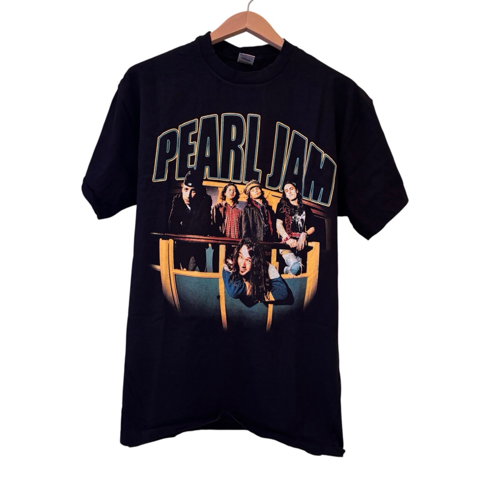 90s Pearl Jam Band Portrait Vintage T-shirt Single Stitch REPRINT Size XL
