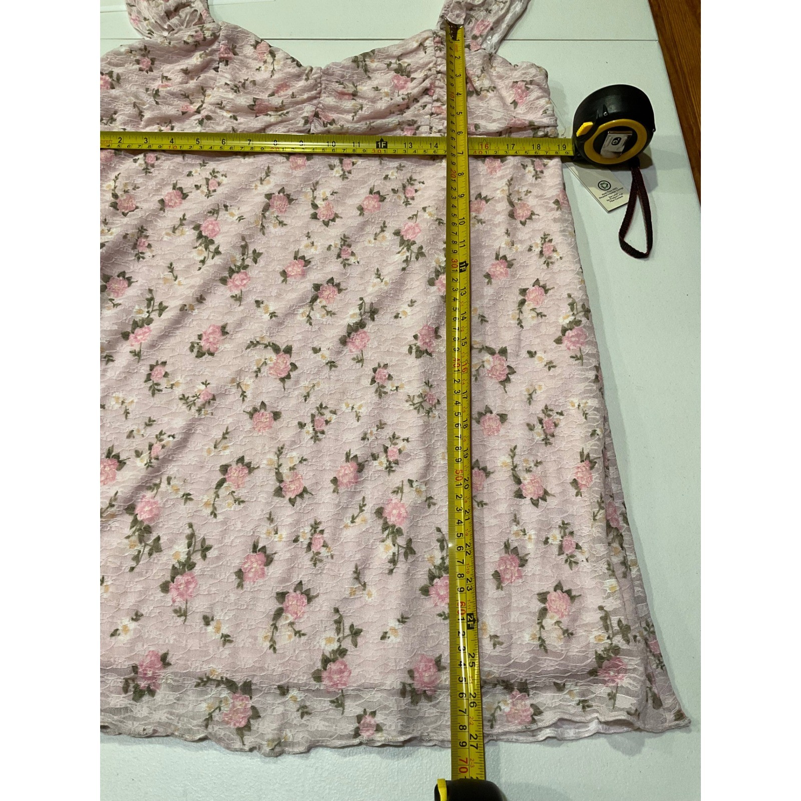 No Boundaries Double Ruffle Ruched Mini Dress, Women’s size XXL H-049
