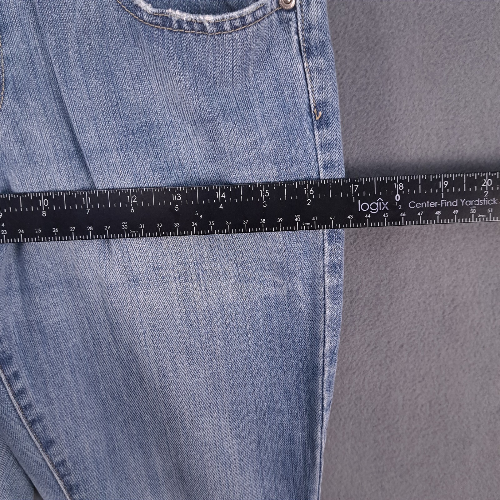 American Eagle Jeans Womens 4 Regular Blue Hipster Skinny Flare Denim Light Wash