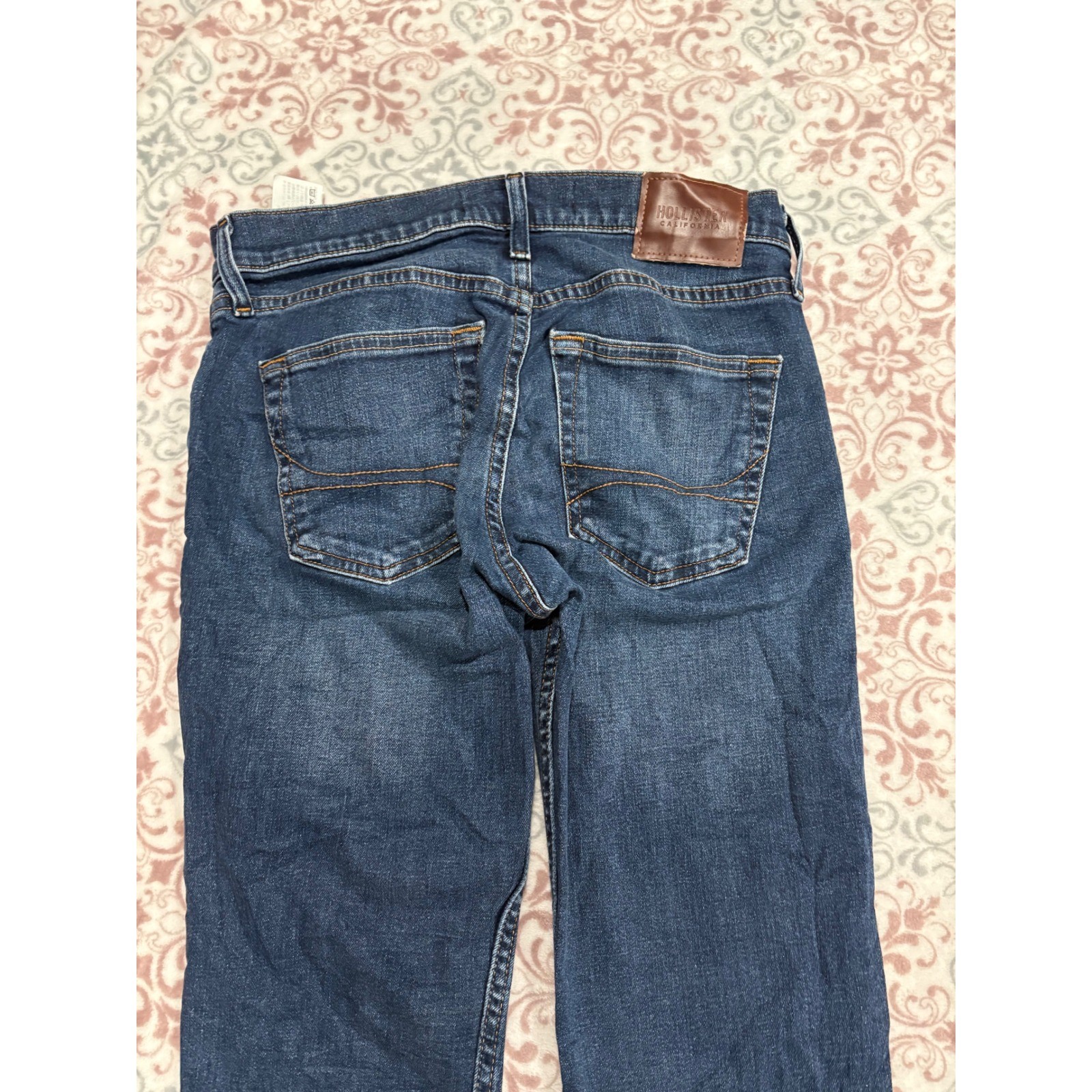 Hollister Mens Slim Straight Epic Flex Jeans Blue Wash W29 L32
