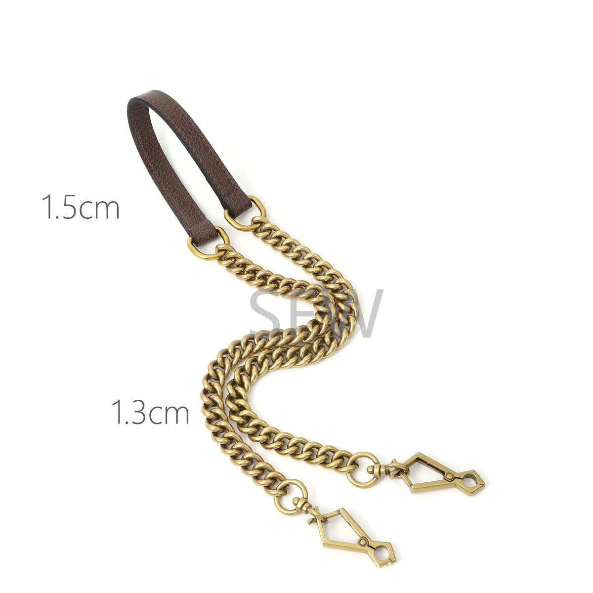 60-120cm Leather + Metal Replacement Crossbody Shoulder Strap For Gucci Ophidi