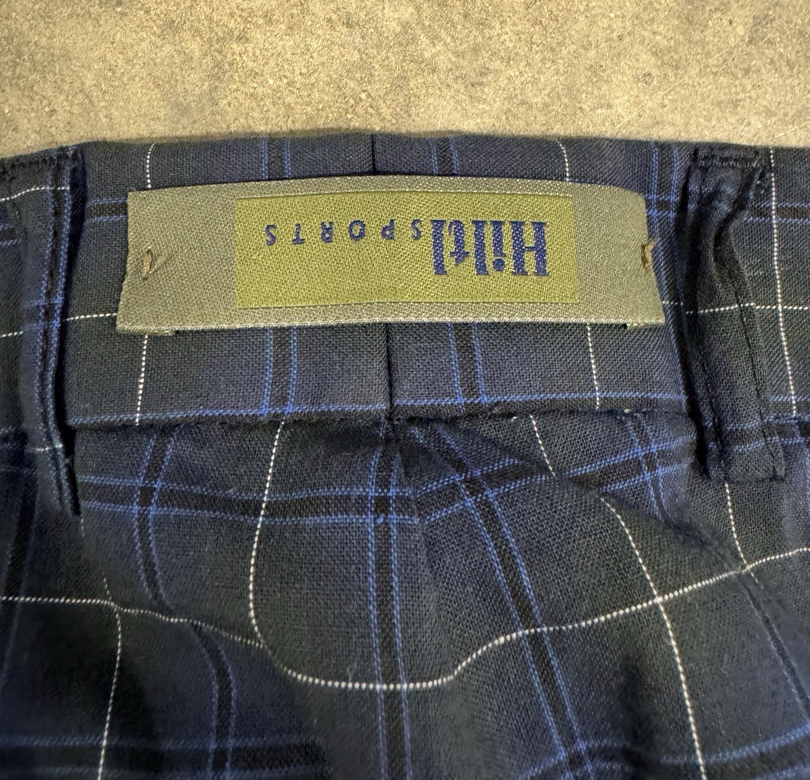 Vintage Hiltl Pants Mens 34×32 Plaid Check Golf Trousers Poly Cotton Pleated NEW