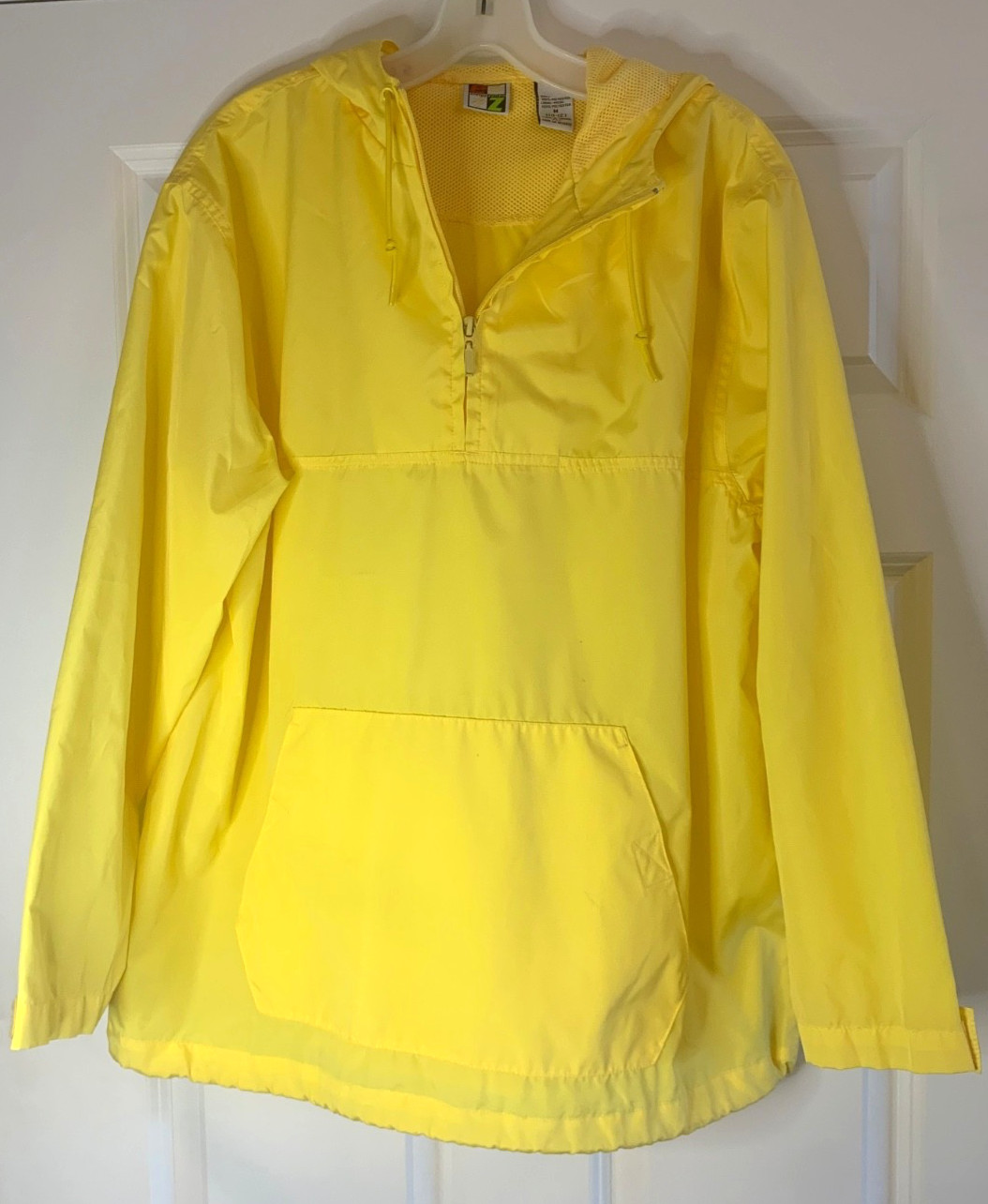 Energy Zone Windbreaker Lightweight Hooded Jacket Yellow Size Medium See Details