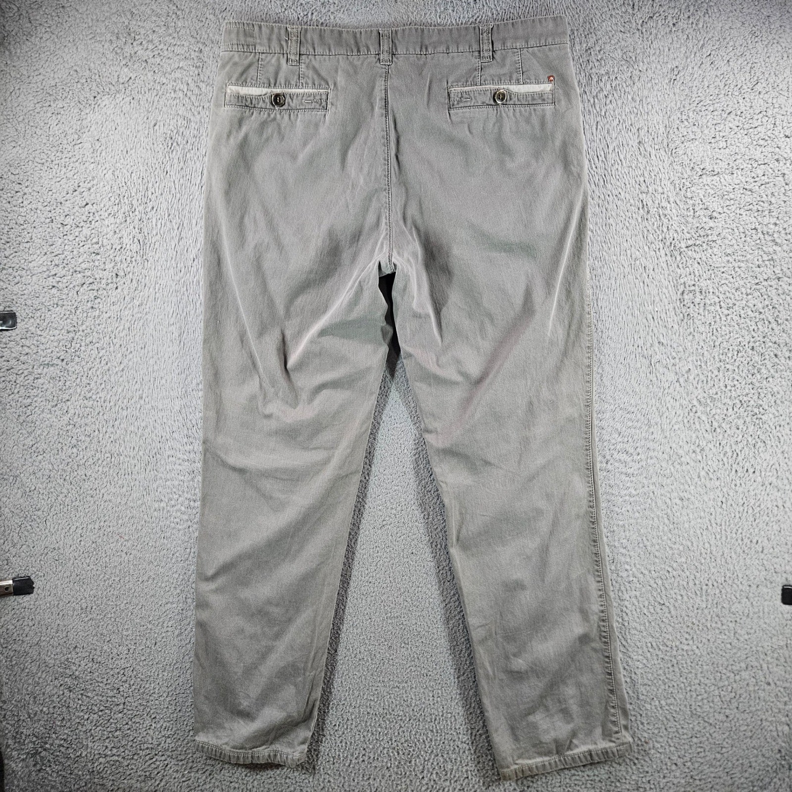 Meyer Diego Mens Pants Gray Cotton Stretch Straight Leg Trousers Size 36×32 54