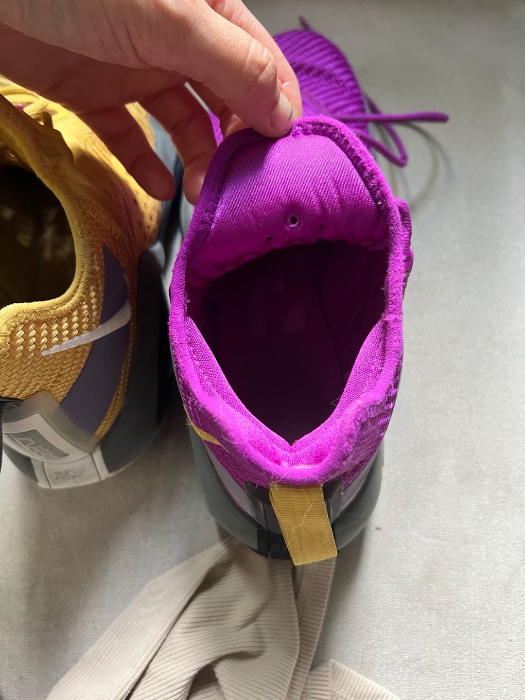 Nike LeBron Soldier 14 XIV Lakers Vivid Purple Solar Flare