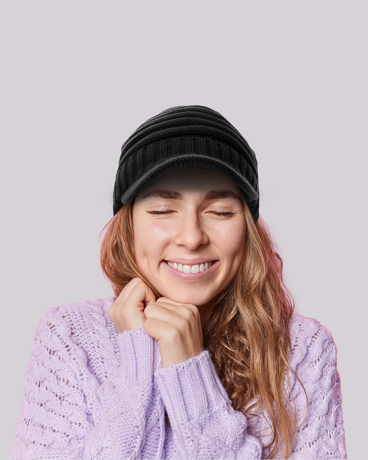 LiuSuper Satin Lined Beanie for Women Men, Silk Winter One Size, Beige