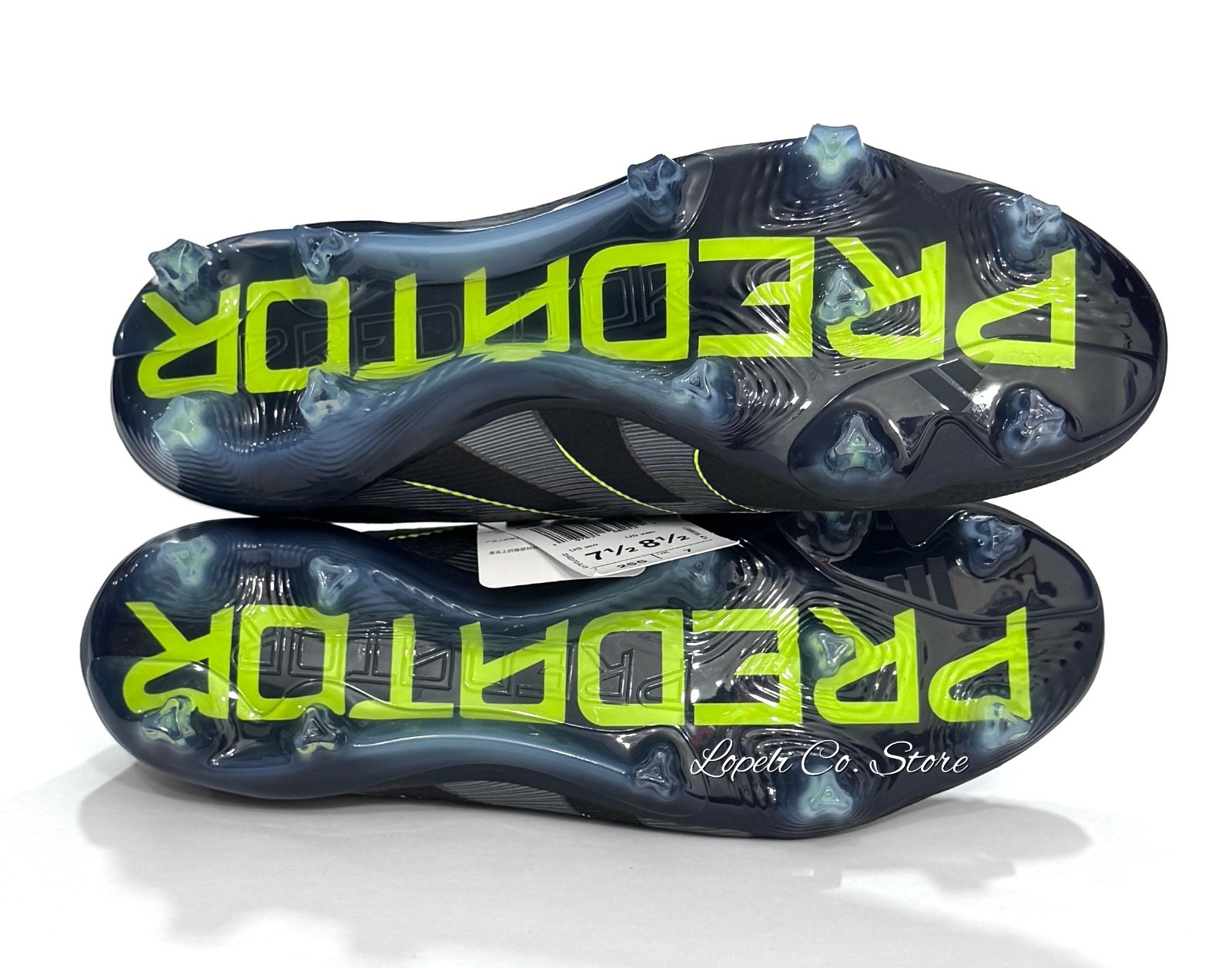 Adidas Predator Elite FG Electric Stealth Black Cleats JI1085 Mens 6.5 – 11.5