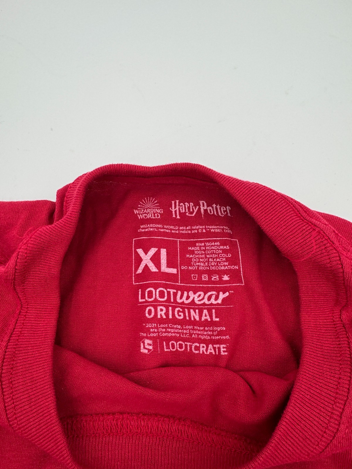Harry Potter Order of the Pheonix Red XL shirt Loot Crate exclusive