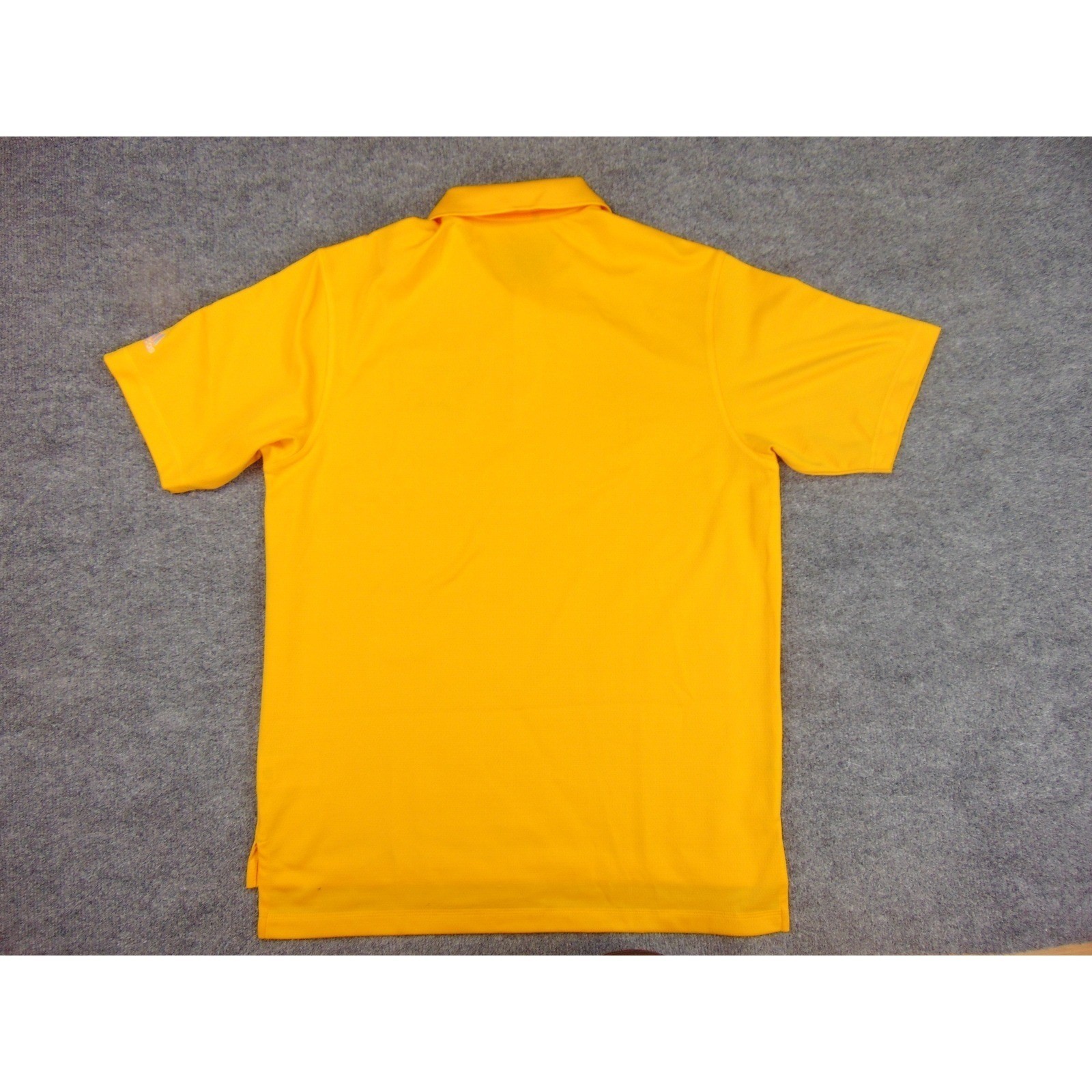 Kennesaw State Owls Polo Mens Medium Adidas Yellow Solid Climalite Golf
