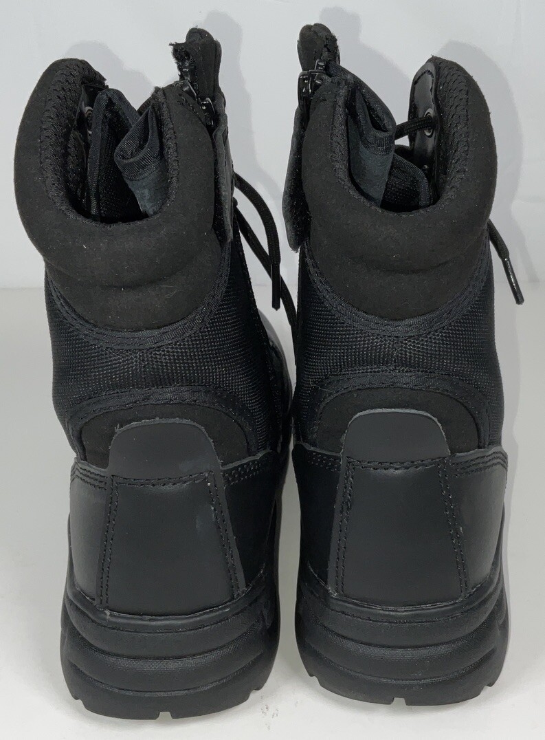NIB Men’s Nortiv8 Trooper Tactical Work Boots w/ Toe Cap & Side Zip Black 6.5