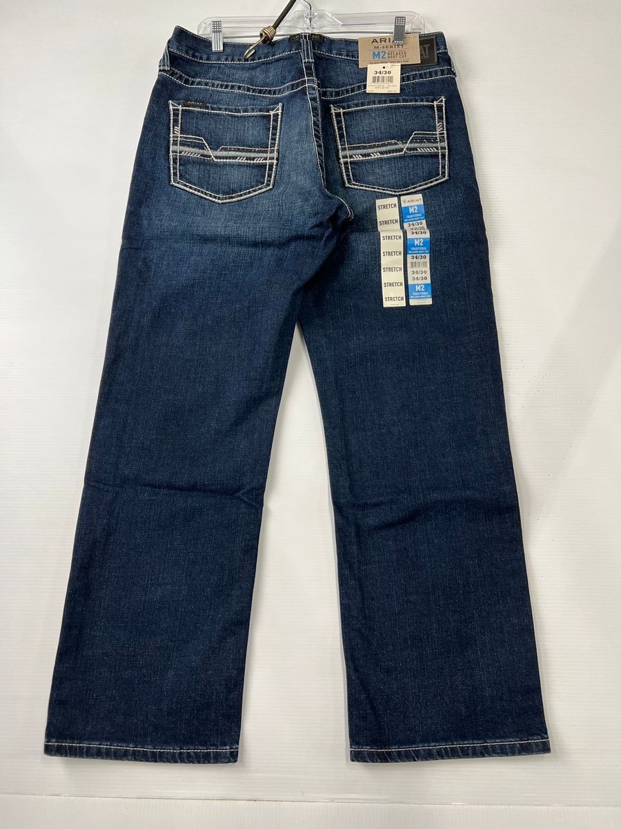 ARIAT M2 Relaxed Stretch Stillwell Boot Cut Jeans Men’s Size 34×30