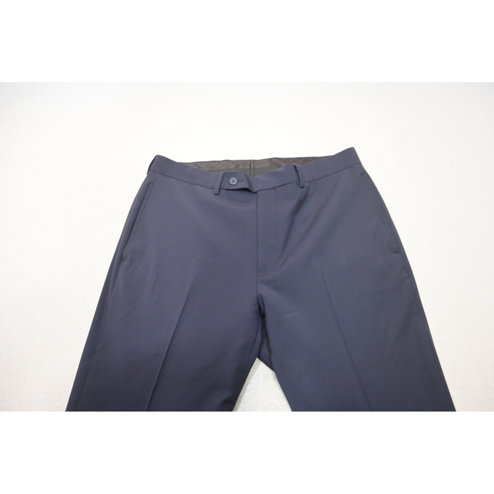 Calvin Klein 2-Piece Suit Men Size 40R Pants 33×30 Blue Slim Fit Stretch EUC