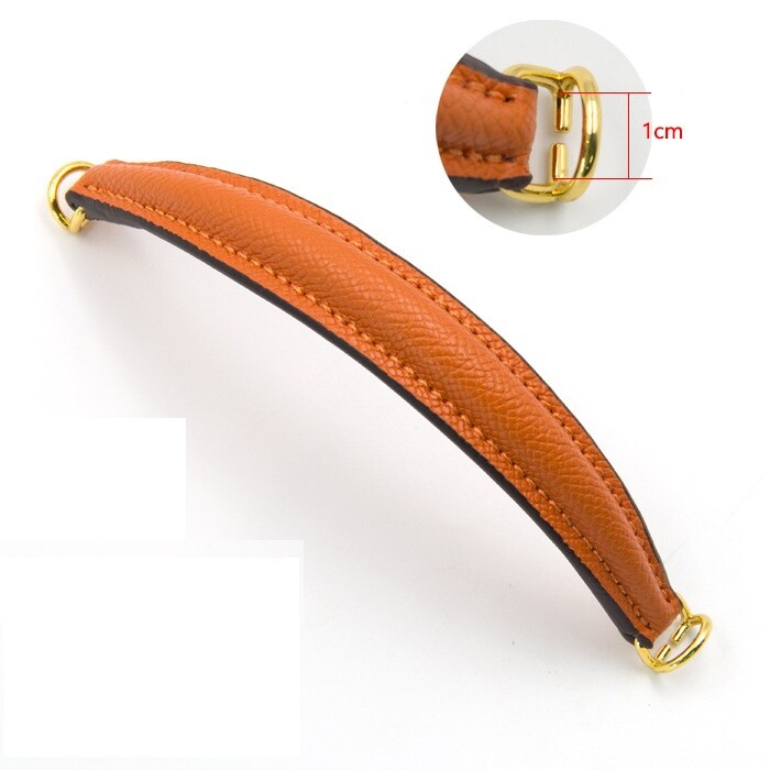 Shoulder Hand Strap For HERMES Taurillon Clemence Accessories Orange