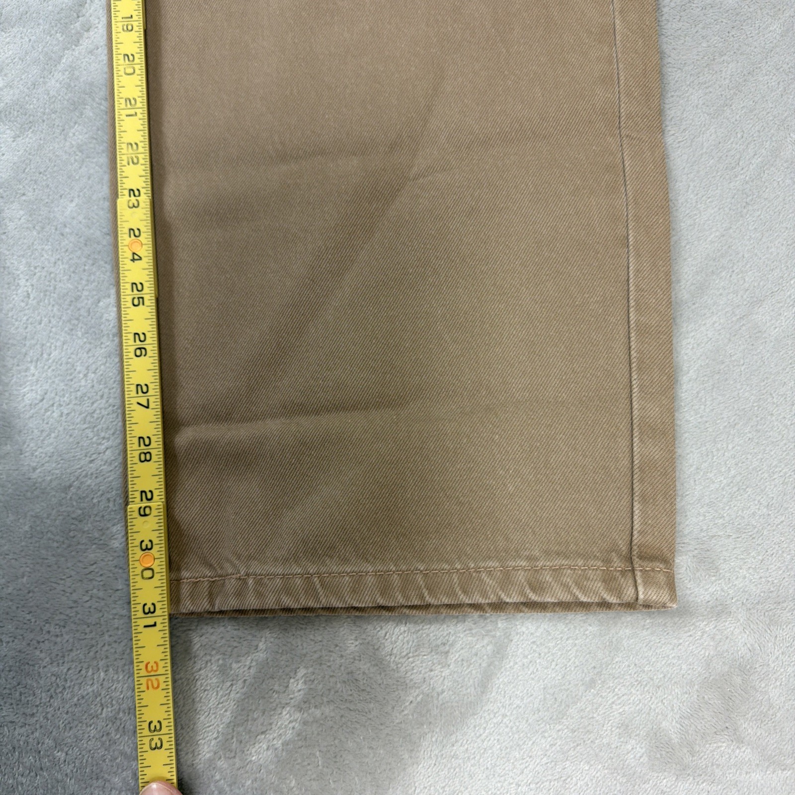 Levi’s 578 Baggy Denim Jeans Men’s Size 33×32 Tan/Khaki Cotton