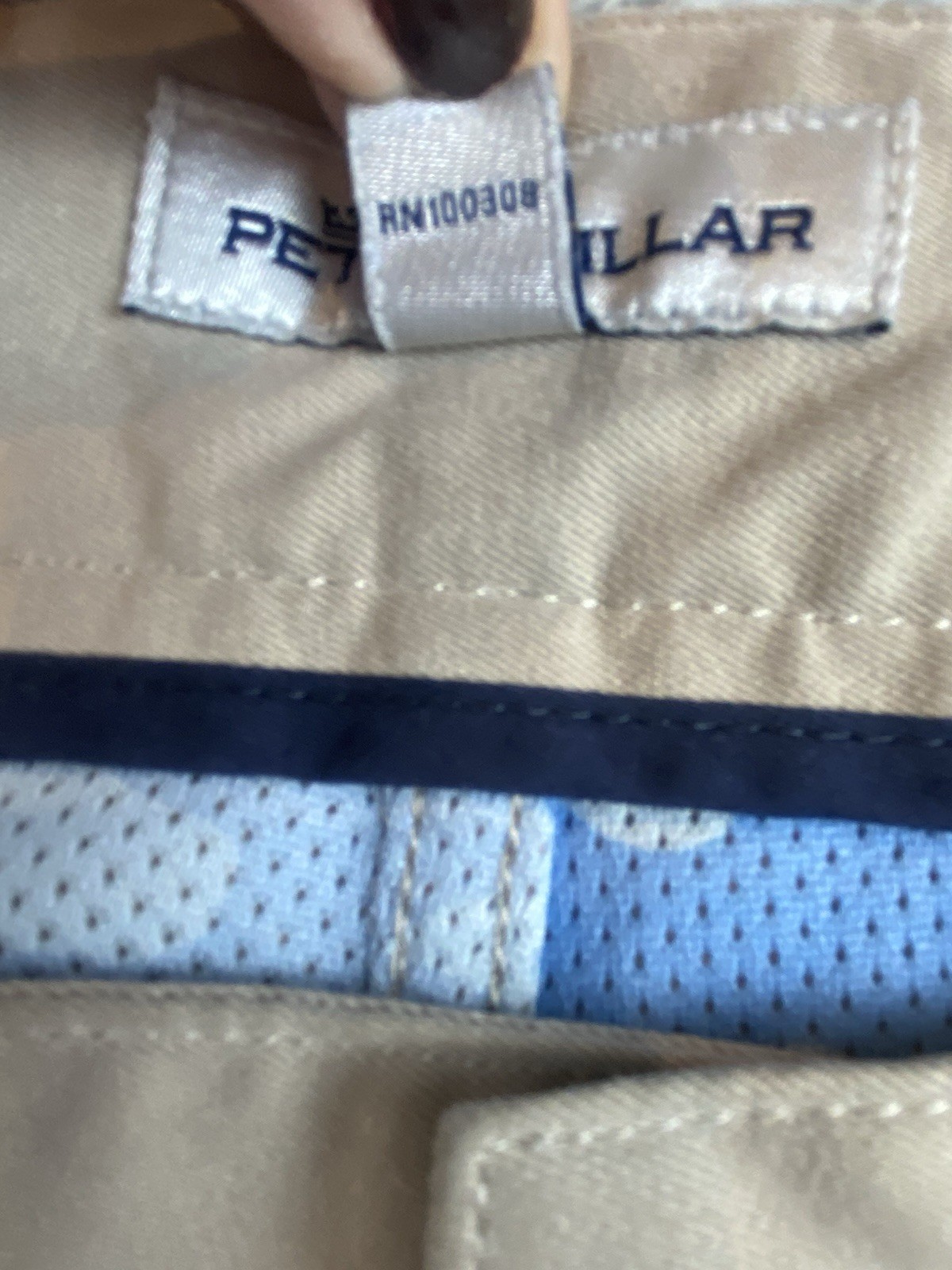 Peter Millar Crown Sport Performance Pants 35×34 Khaki Golf Travel