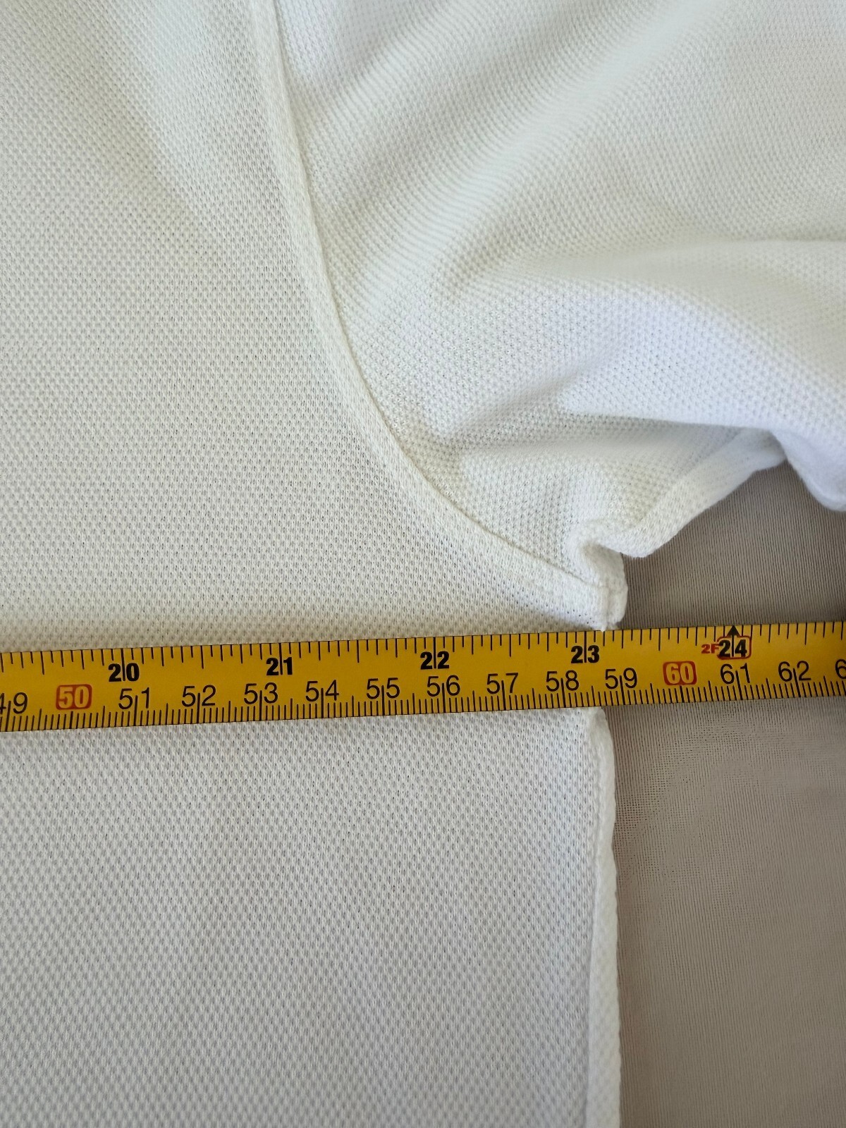 Ralph Lauren Purple Label White Cotton Polo Shirt Women’s Large Luxury