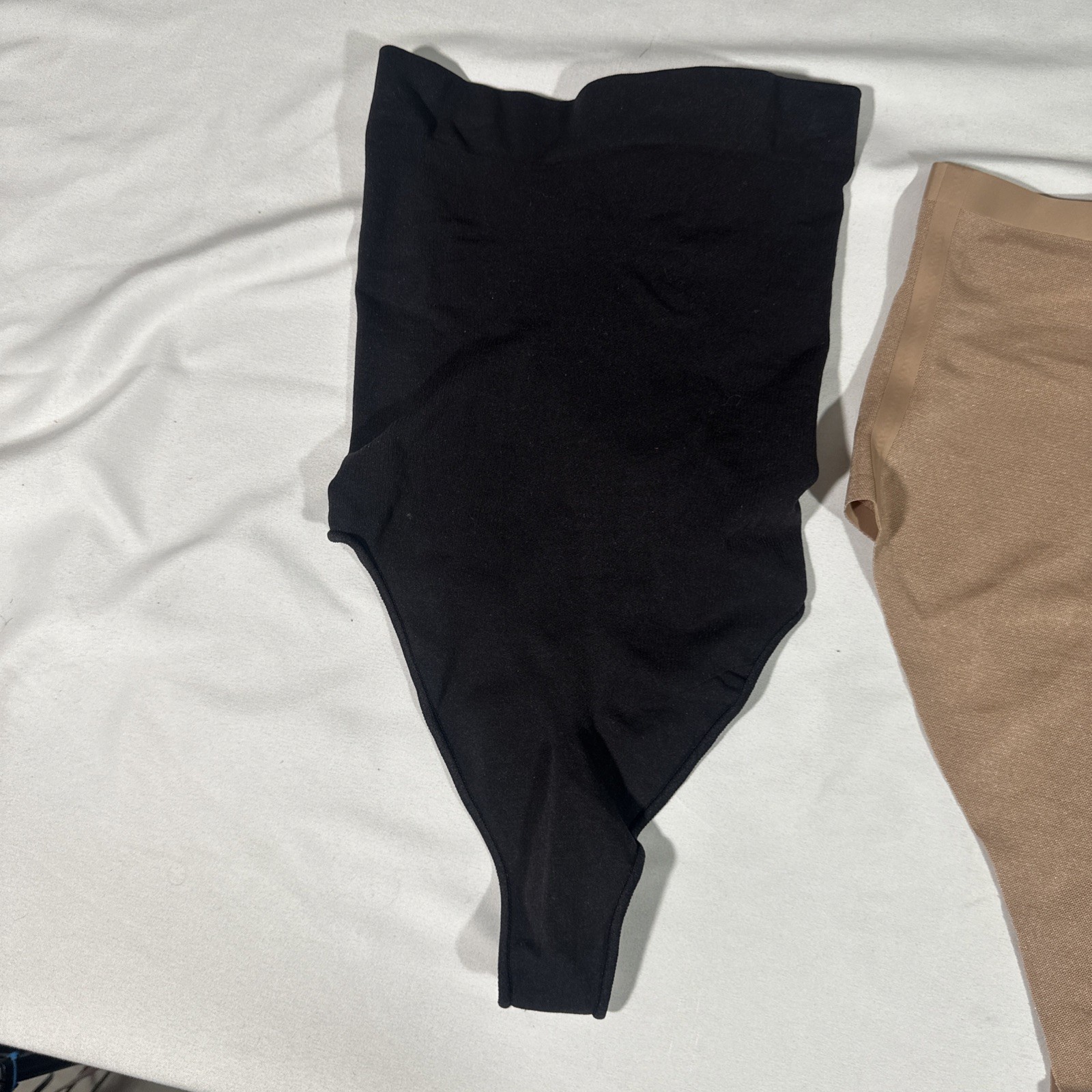 NEW $72 SKIMS [ 2PC Small ] Scuplt + Mesh High Waist Thong Sienna + Onyx #T2032