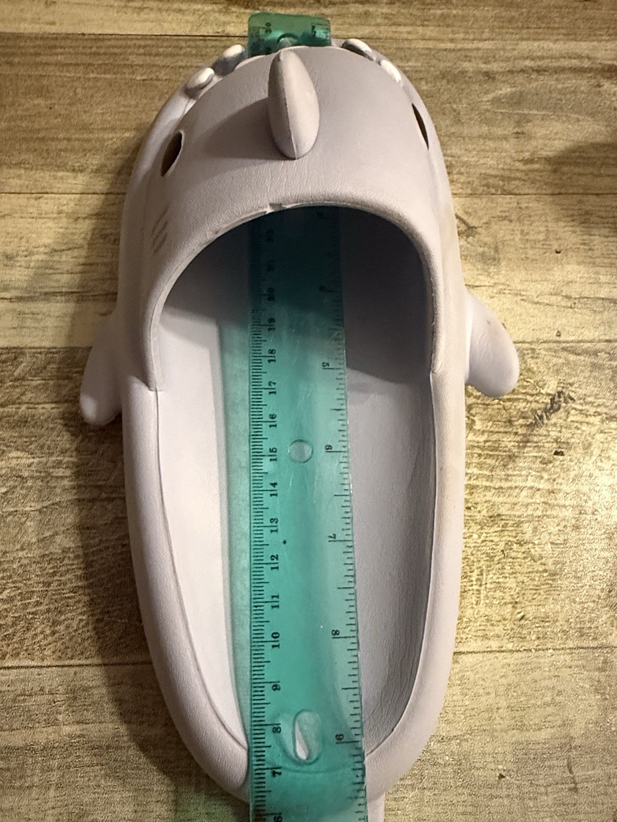 Youth’s 3D Shark Slide Sandals Gray/White Slip-On EU 38-39 US 6-7