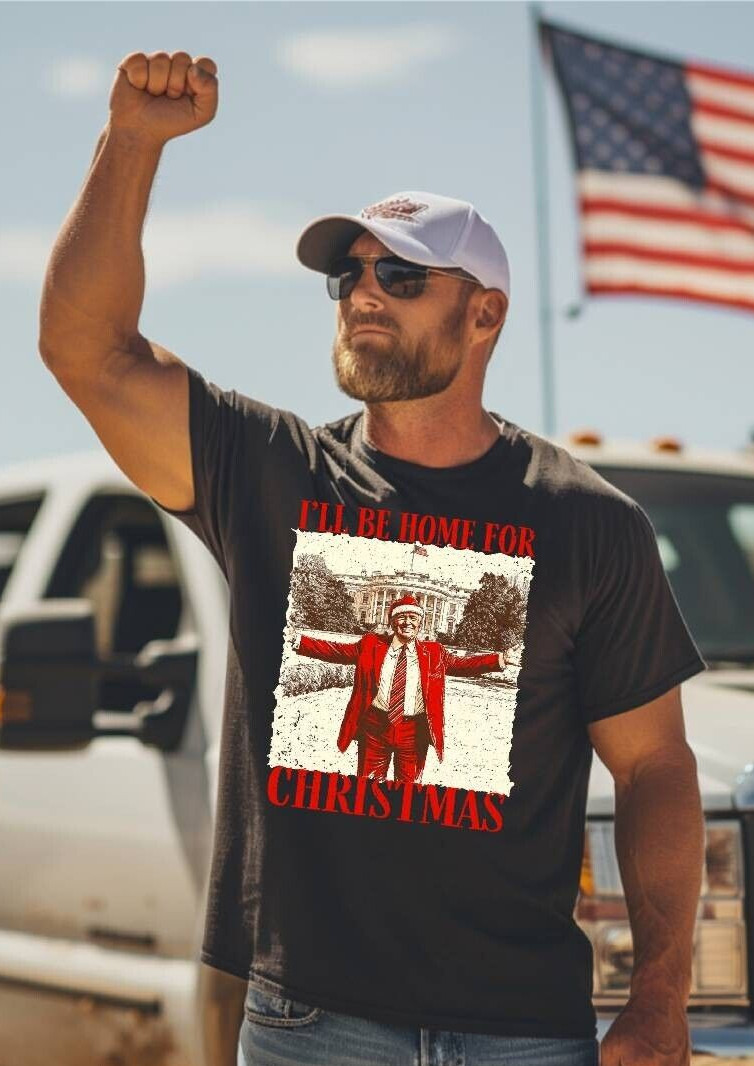 Trump 2024 Christmas MAGA 45 47 Make America Never Surrender Missed Me T-Shirt