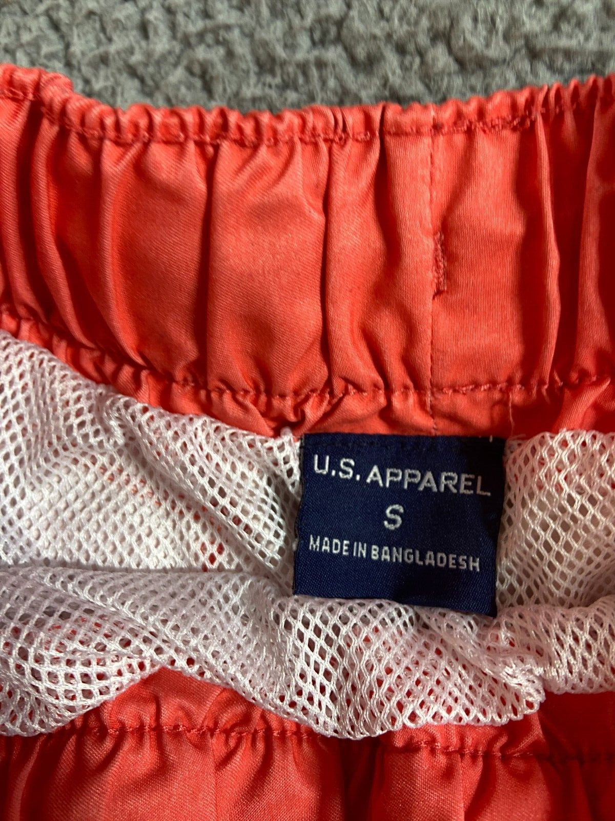 U.S. Apparel Men’s Multicolor Ombre Drawstring Lined Swim Trunks Size S