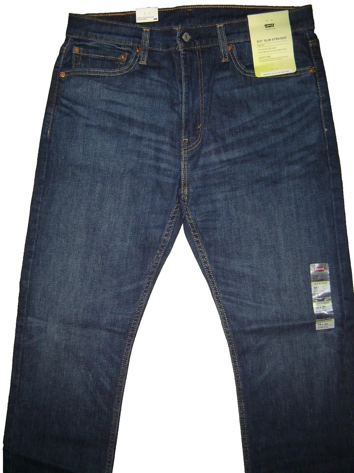 NWT Levi’s 513 FLEX jeans 34 x 30 Slim Straight Fit Retail $80 Style #08513-0934