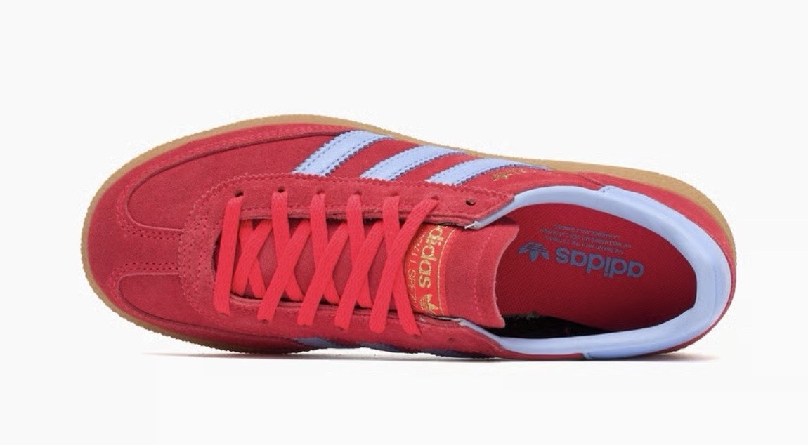 adidas Womens Handball Spezial Sneakers Shoes Lucid Red Glow Blue JR3607