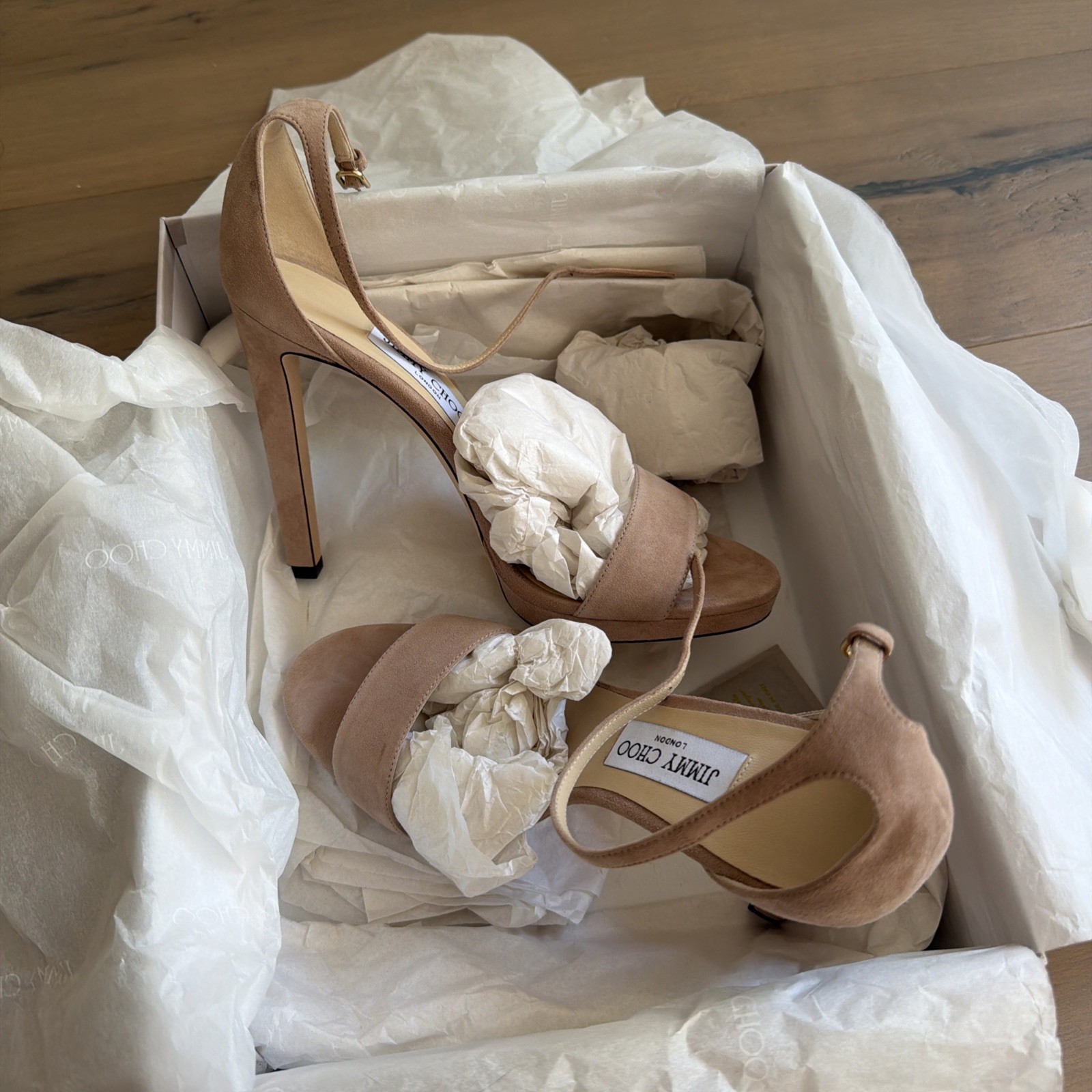 JIMMY CHOO Misty 120mm Ballet Pink US9.5 ($750)