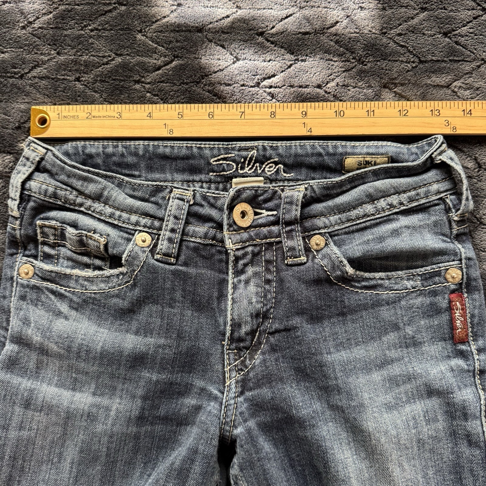 Silver Jeans Suki Women’s 25/32 Blue Denim Bootcut Y2K Style