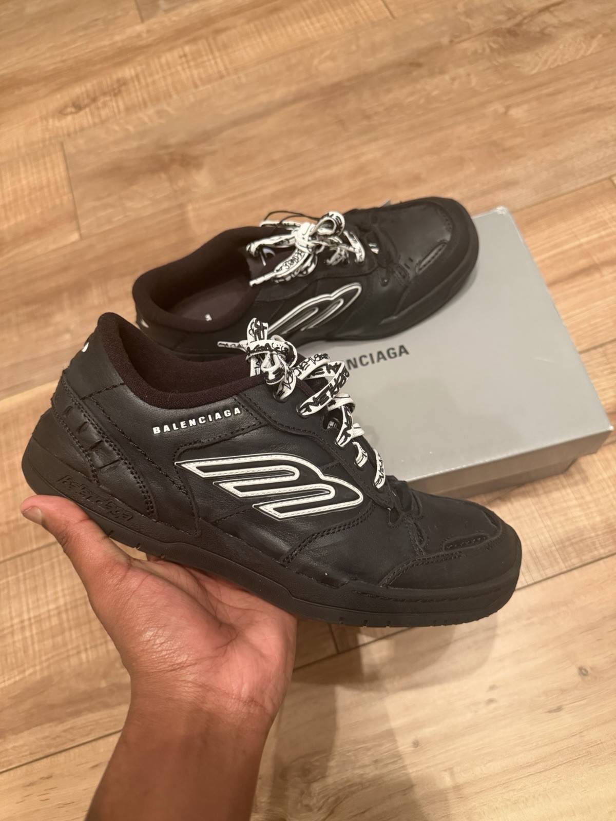 Balenciaga Black Lace Up brand new hamptons next day shipping dm before purchasi