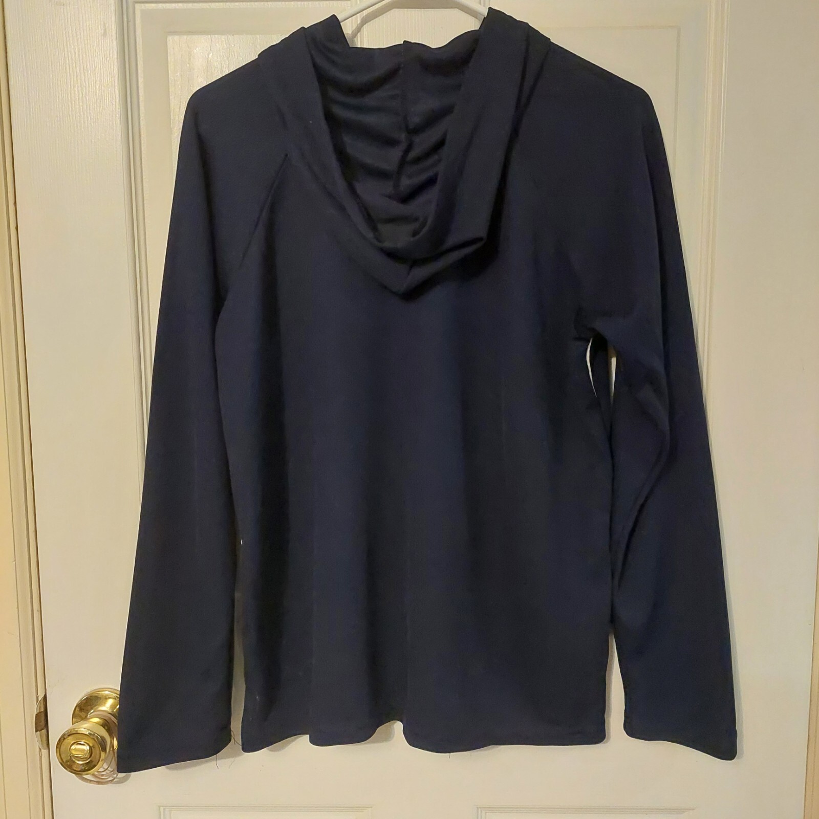 Athletic Works Dark Blue Breathable Full Zip Track Jacket Hoodie Activewear Sz M