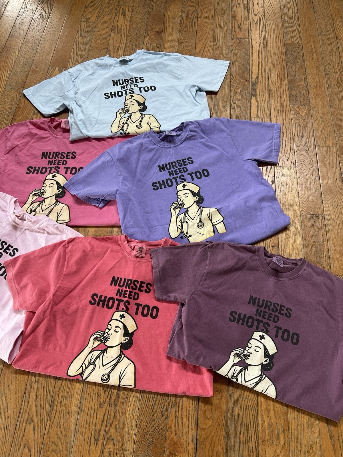Nurse Need Shots Graphic T-shirt. Unisex. Multiple Colors And Sizes. Ships Free!