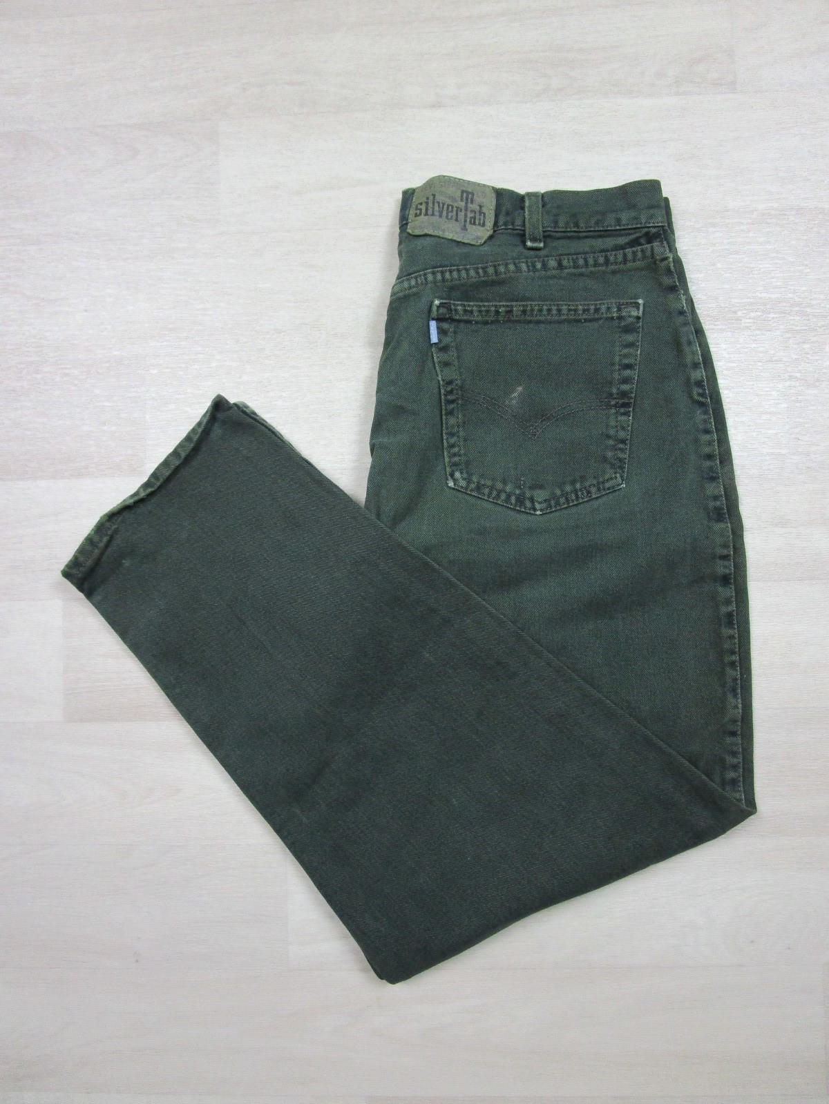 Vintage Levis SilverTab Baggy Green Jeans Men’s 32×29.5 Purple Label USA 90s