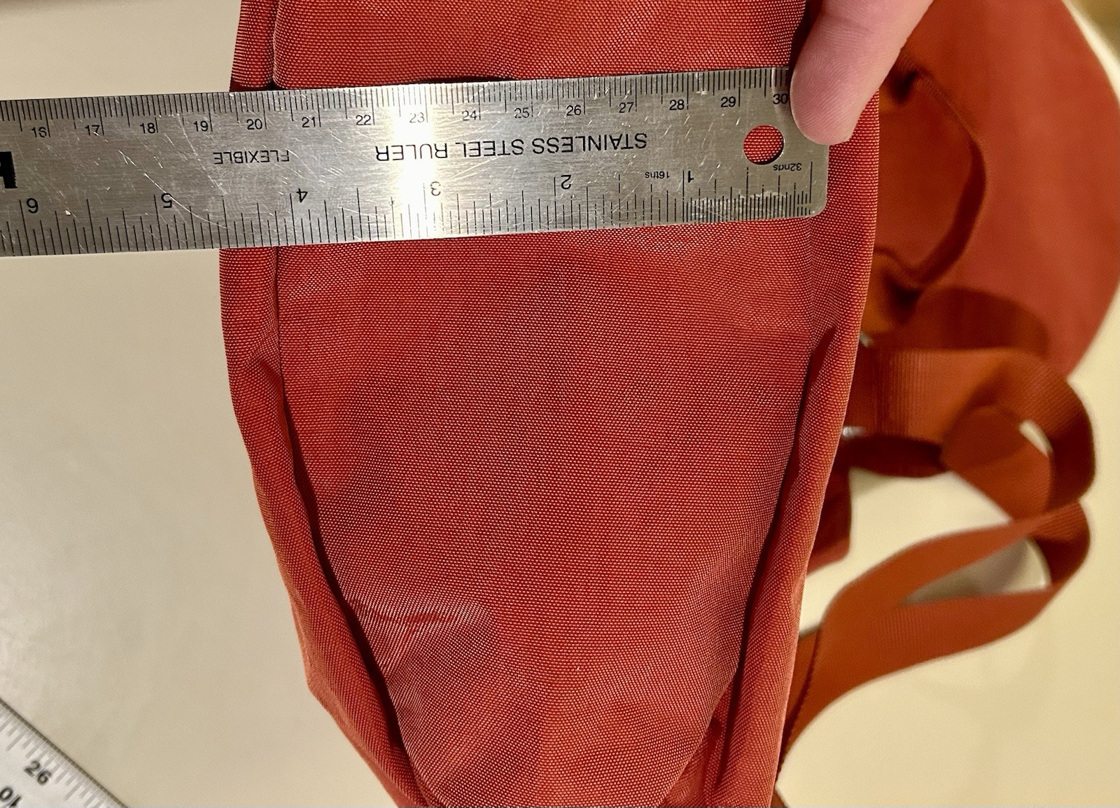 Baggallini Red Cinch Backpack w/ Padded Laptop/Tablet Compartment & Flap Closure