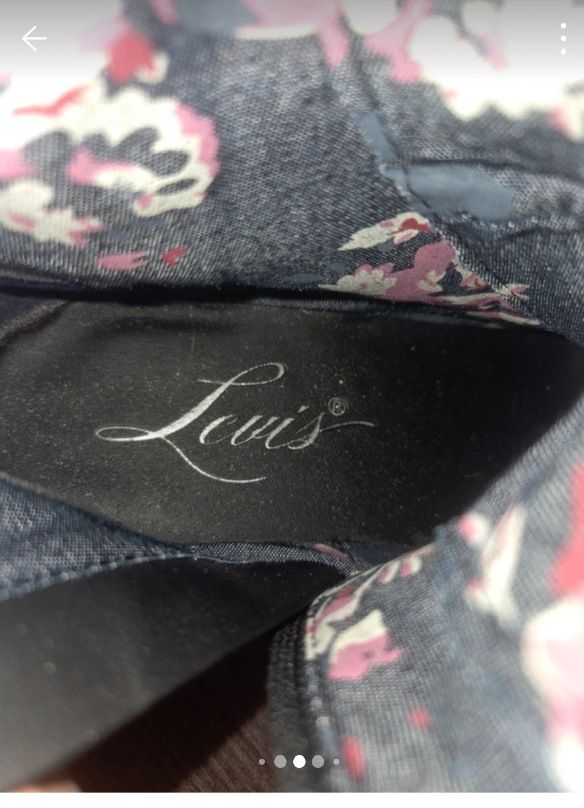 Levi’s Womens Combat Boots Dark Brown Denim Lace Up Zip Size 7.5