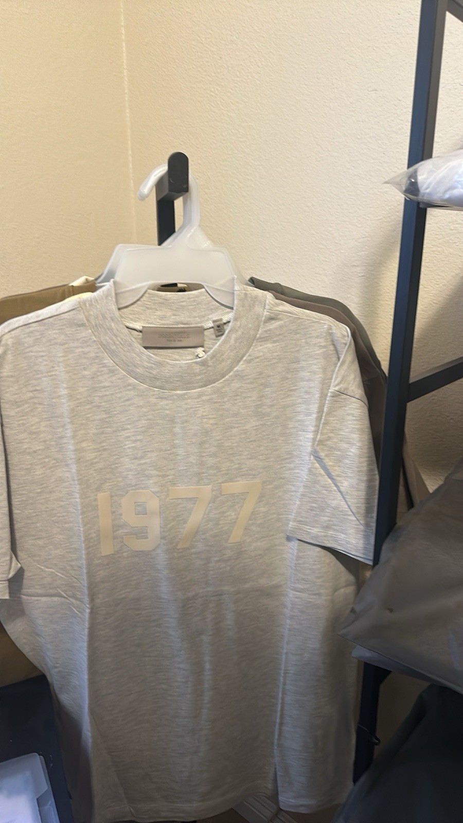 Fear of God Essentials Logo Graphic T-Shirt Mixed Lot Cotton Black/Gray
