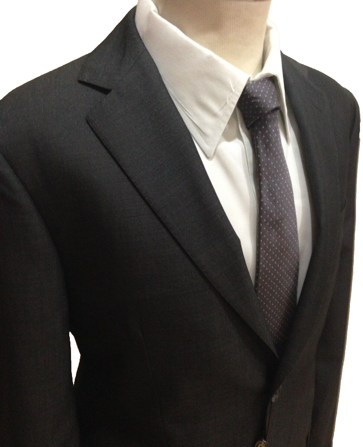 Men’s Dark Gray Fresco Wool Drop7 Suit Jacket 46 48 50 52 54 56 58