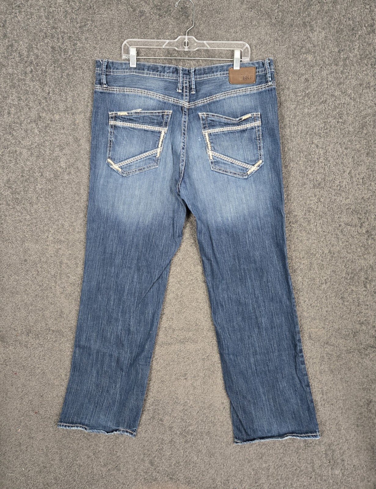 BKE Buckle Jeans Men’s 38 (Fits 39×30) Seth Fade Wash Stretch Denim Distressed