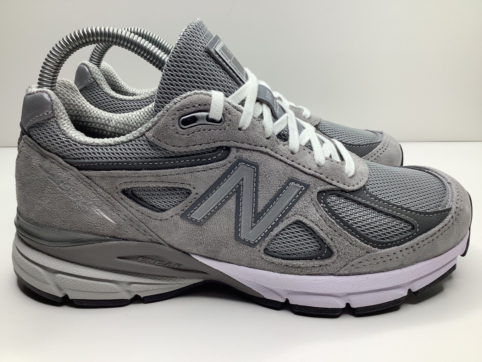 Size 5.5D – New Balance 990v4 “Made in USA” Low Grey Silver Men’s Sneakers