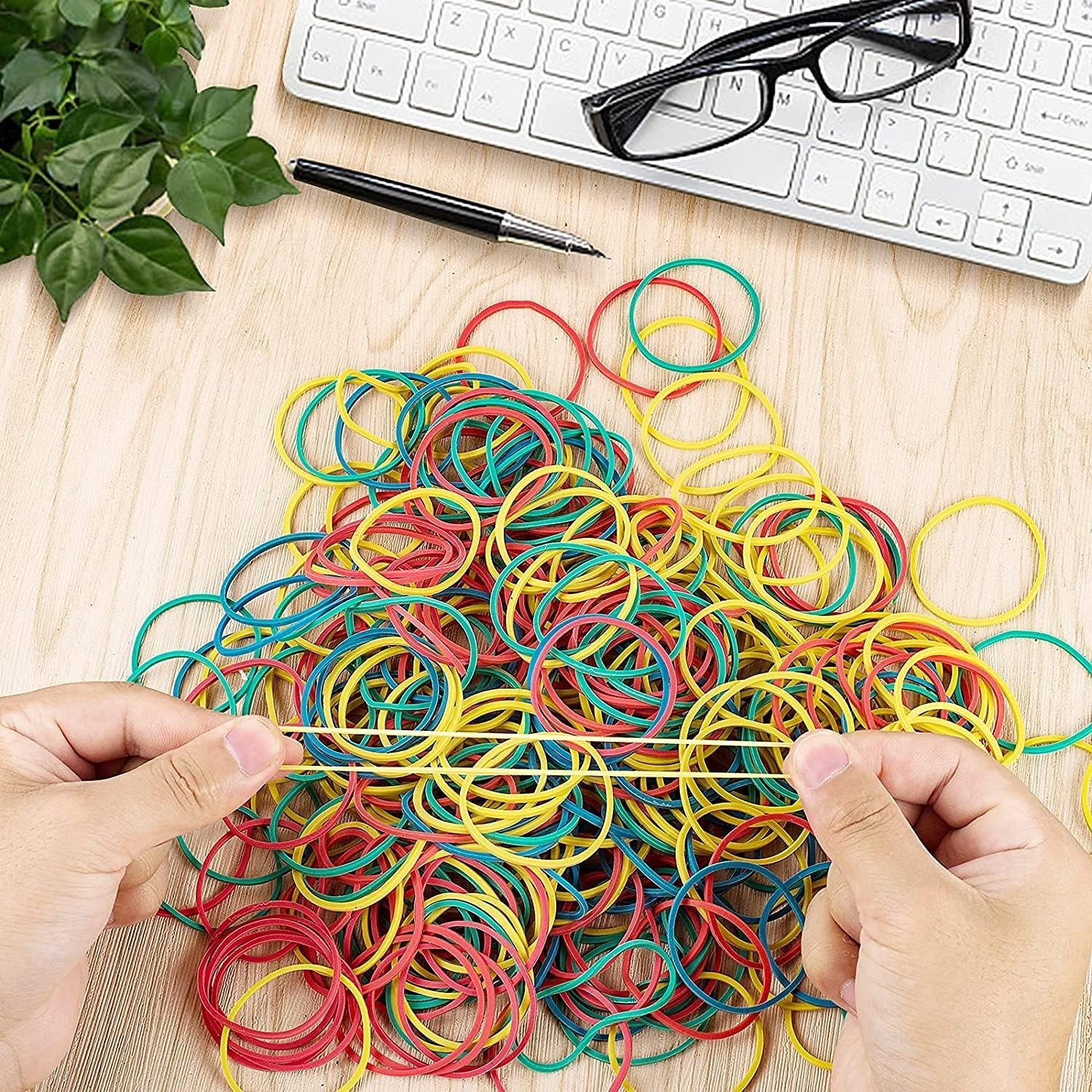 700PCS Multicolor Rubber Bands,Assorted Color Rubber Bands,Sturdy,Heat Resistant