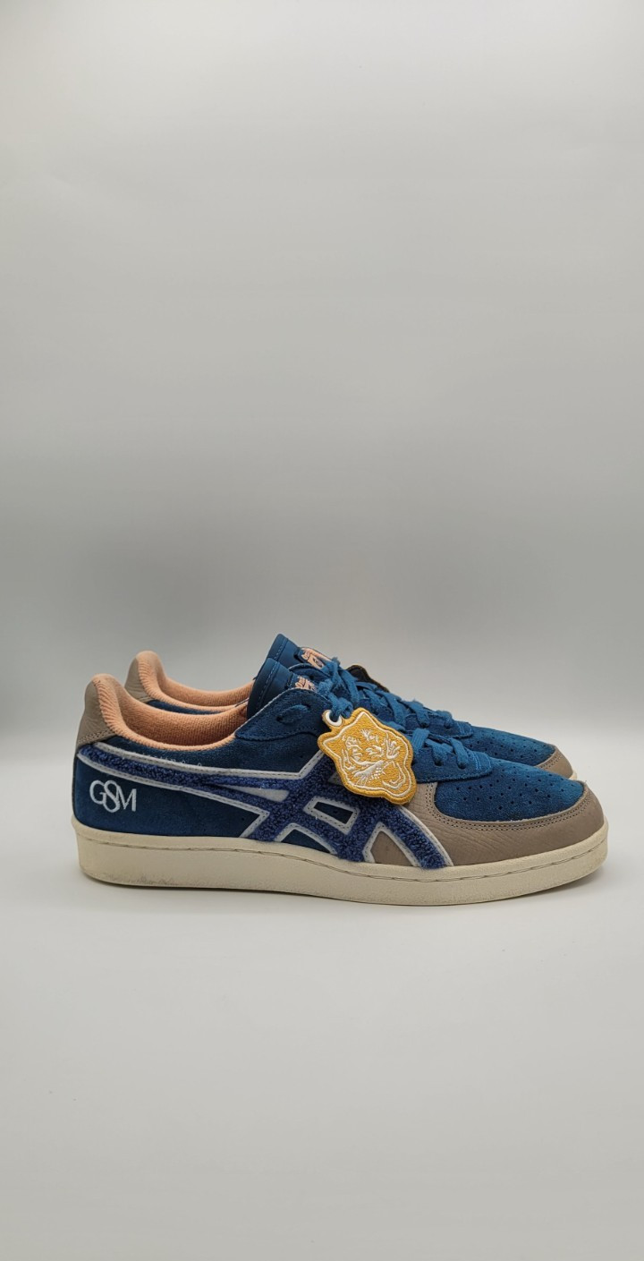 Onitsuka Tiger GSM SD Mens 9 Blue Suede Sneakers Rare Patch Logo Japan Style