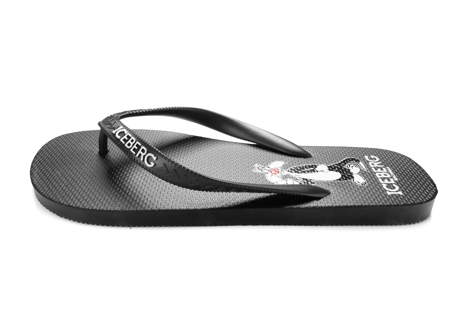 NWT ICEBERG BEACHWEAR FLIP-FLOPS rubber Looney Tunes Sylvester luxury Italy 43