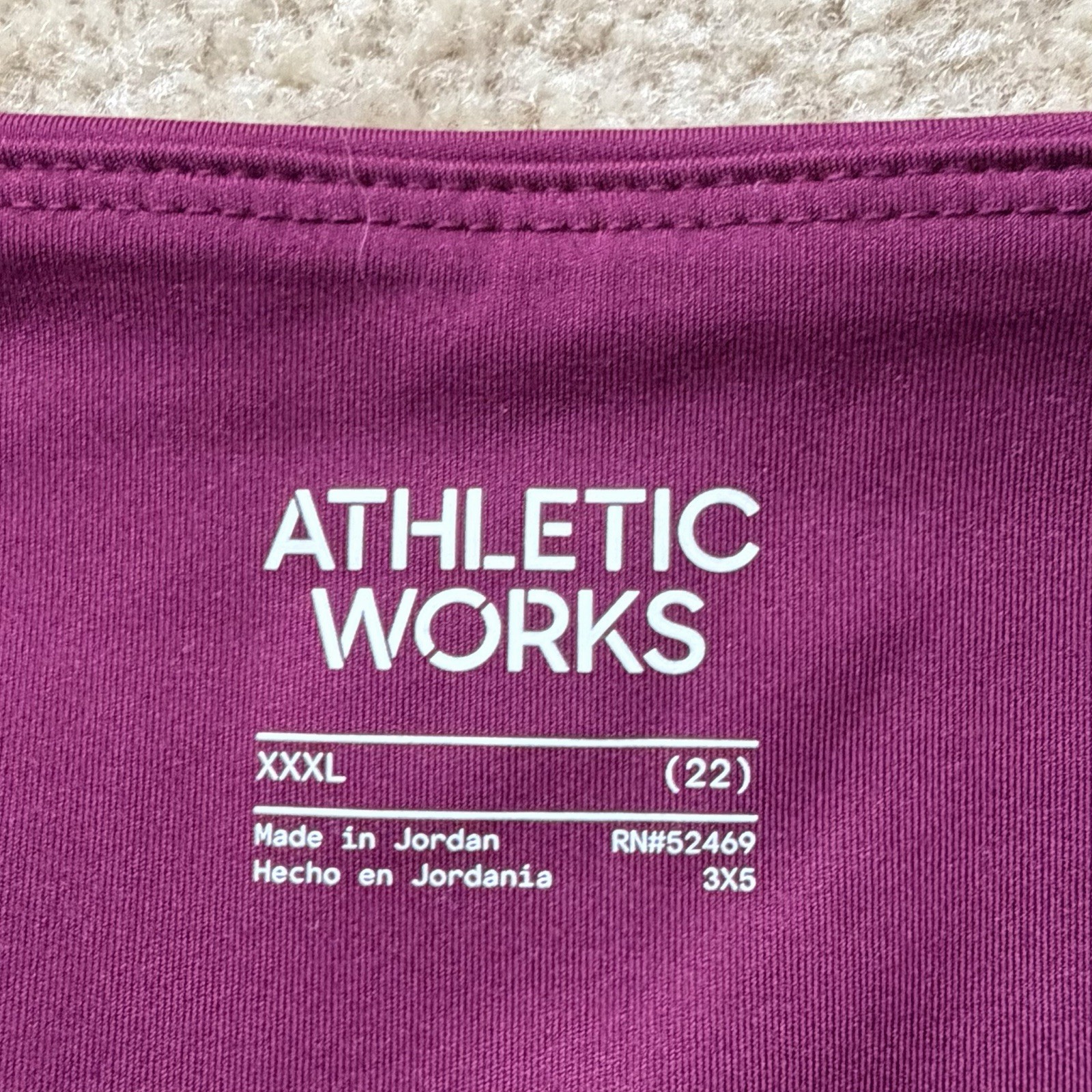 NWT Athletic Works Women’s Cranberry Red Yoga Bike Exercise Shorts – 3XL (22)