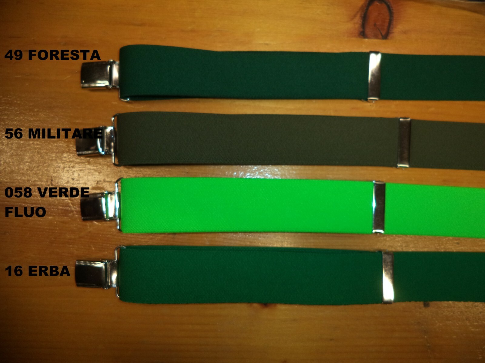 Solid Color Brace Available in 22 Colors in 36mm – 100% Made in Italy