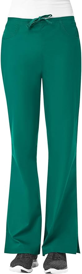 Maevn Core Women 9026 Flare Leg Scrub Pants Elastic Drawstring Back Size XXS-XXL