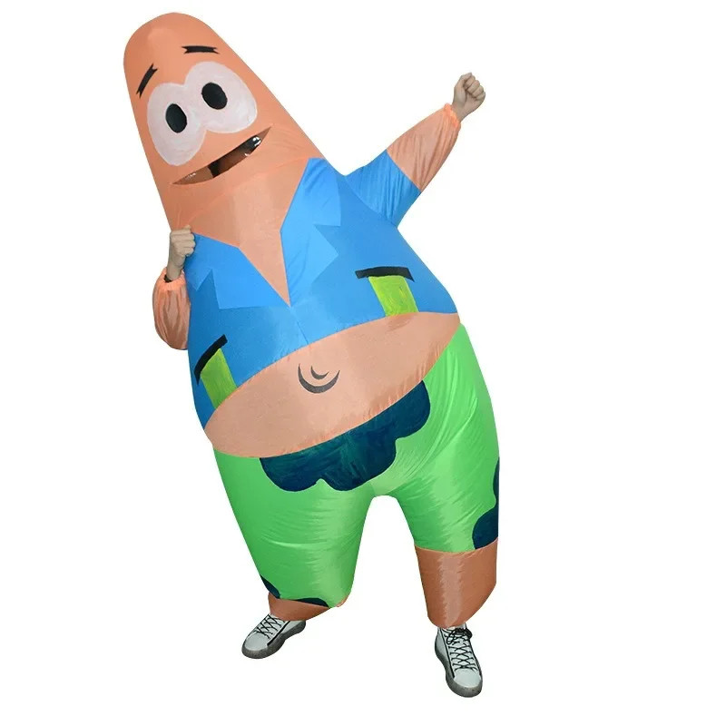 Inflatable Costume SpongeBob Patrick Star for Halloween Cosplay Party Adult Size