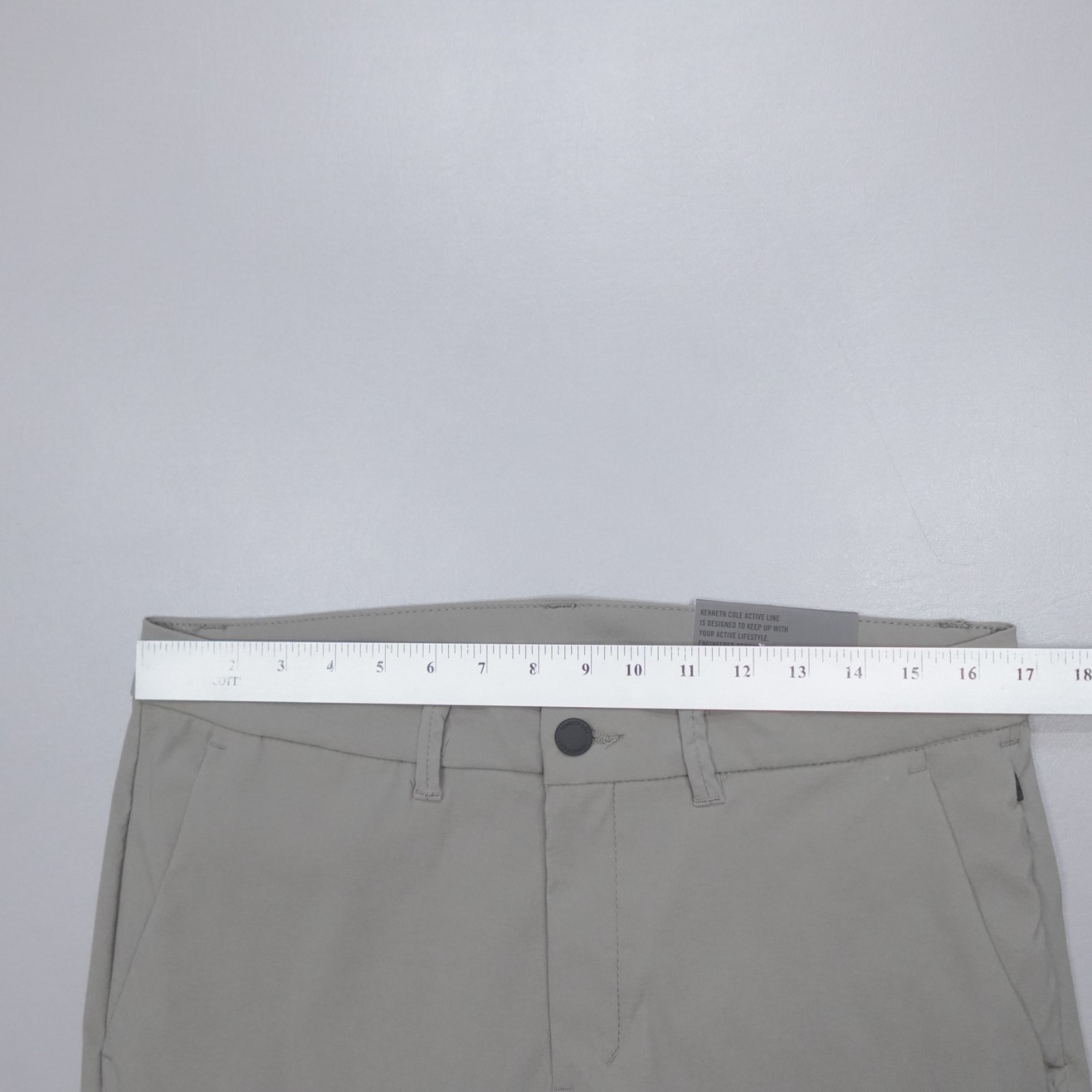 Kenneth Cole Men’s Tech Pants Lightweight Stretch DWR Tapered Fit Rover Grey