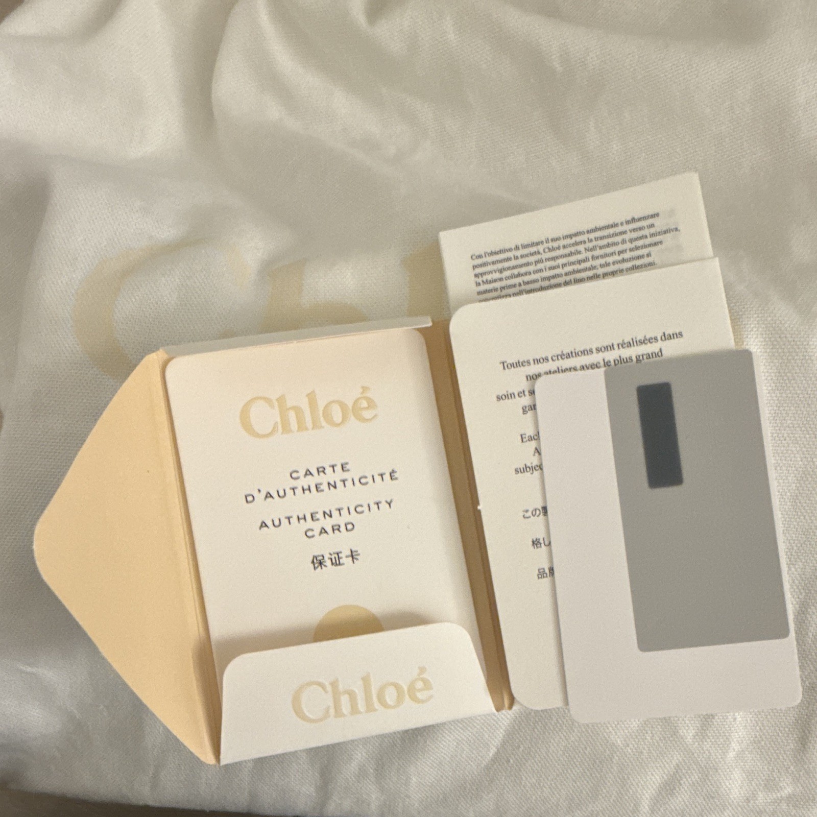 Chloé Woody Mini Tote Beige/Black/White Adjustable Strap w/ Dust Bag