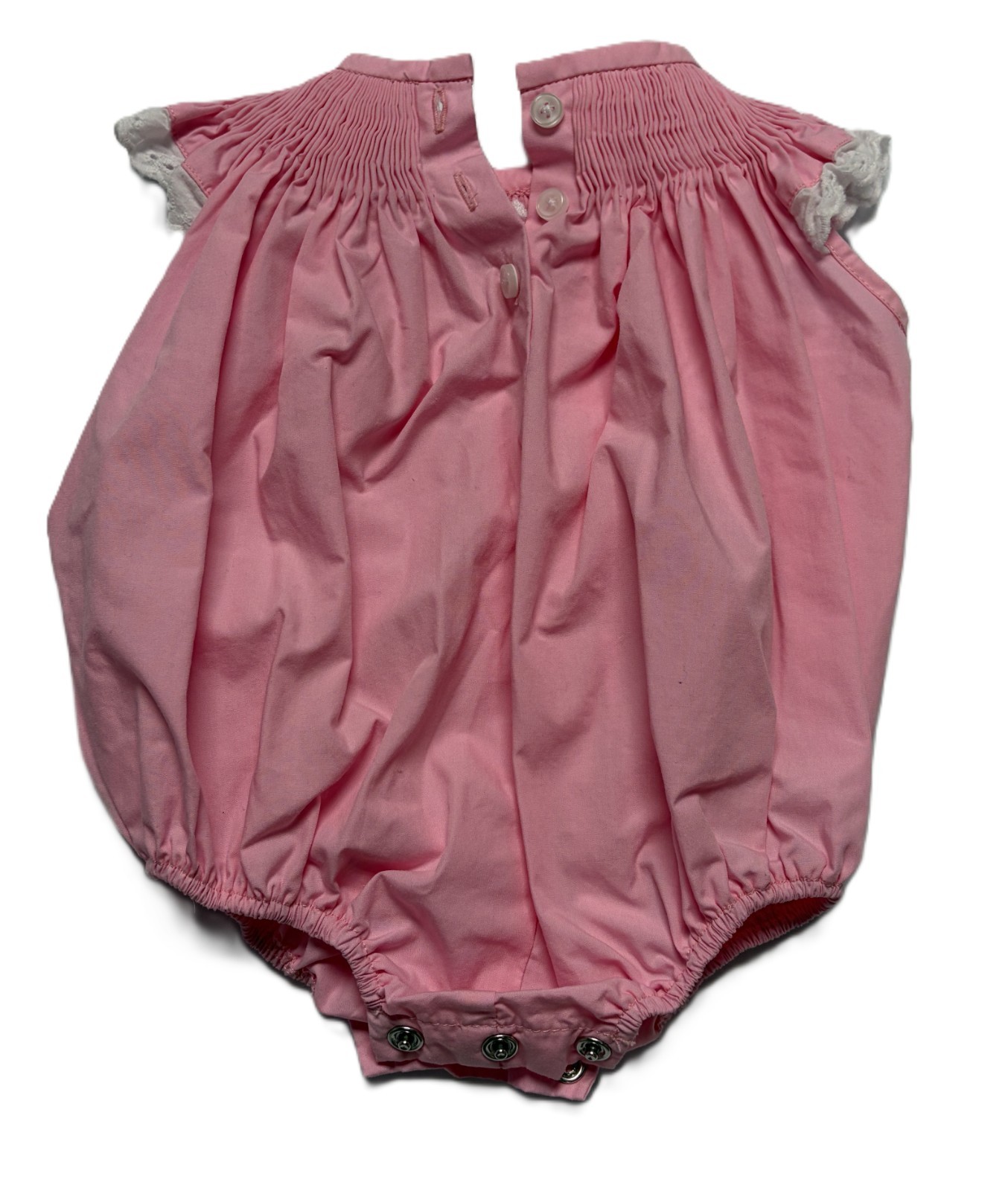 Beaufort Bonnet Company Pink Smocked Bubble Romper 0-6M Baby Girl Floral