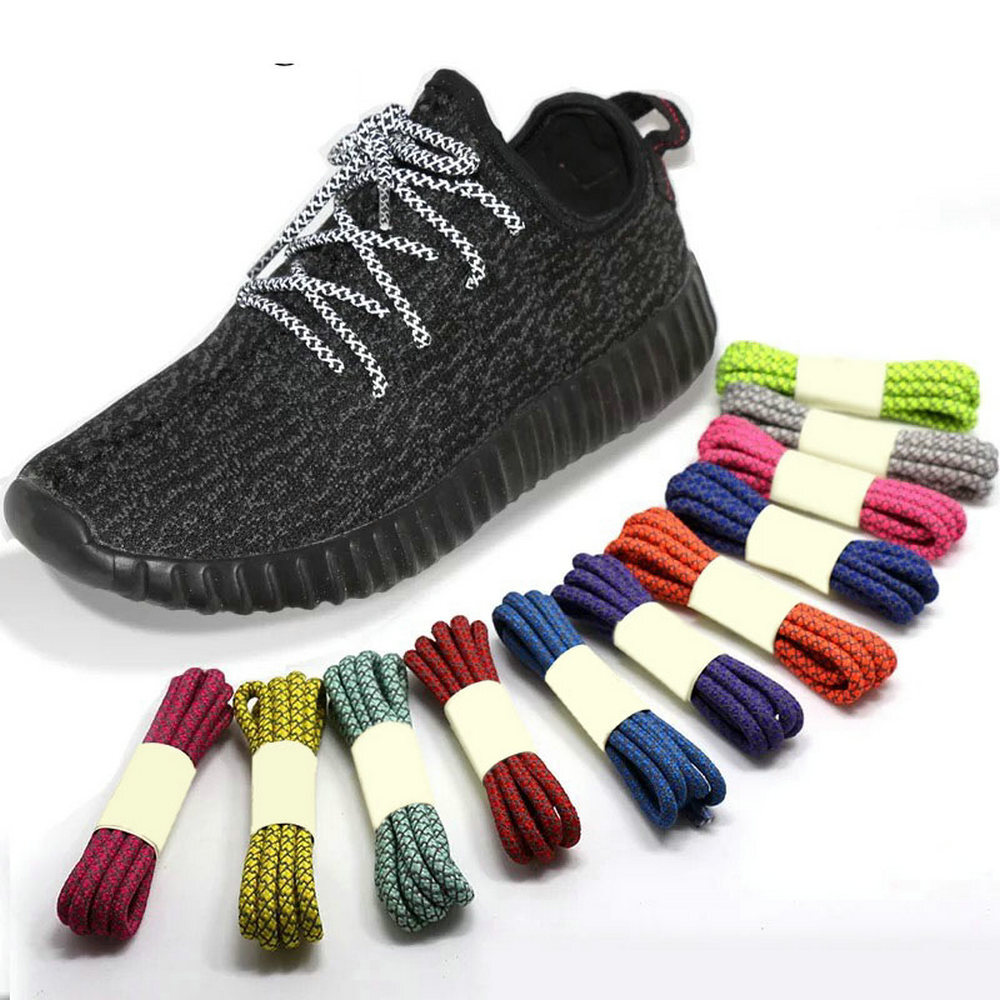 Reflective Round Rope Shoelaces 3M Laces Sneakers Sport Outdoor Climbing Boot
